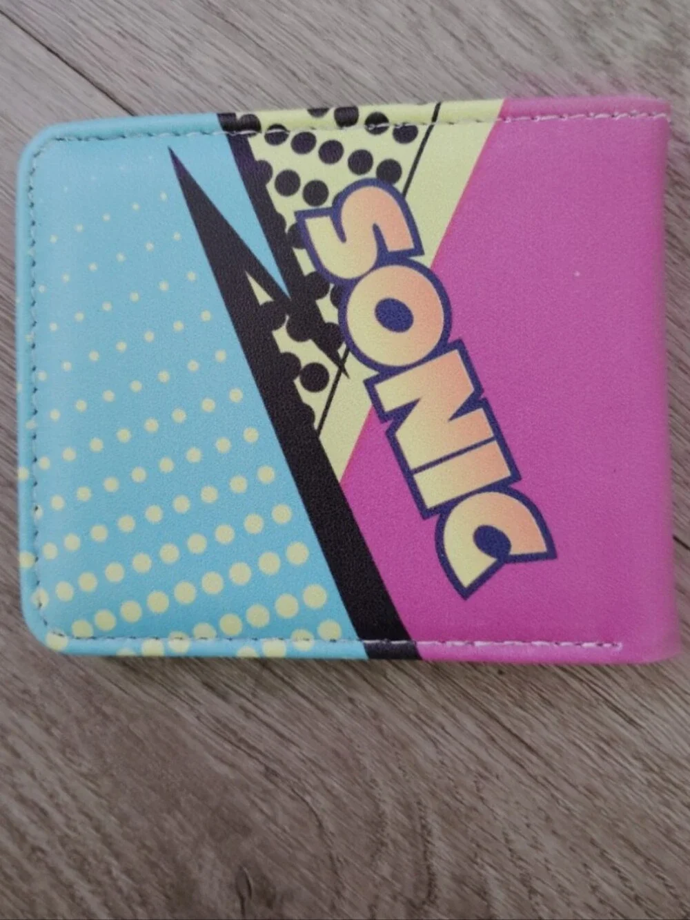 New Sonic the hedgehog anime manga leather wallet